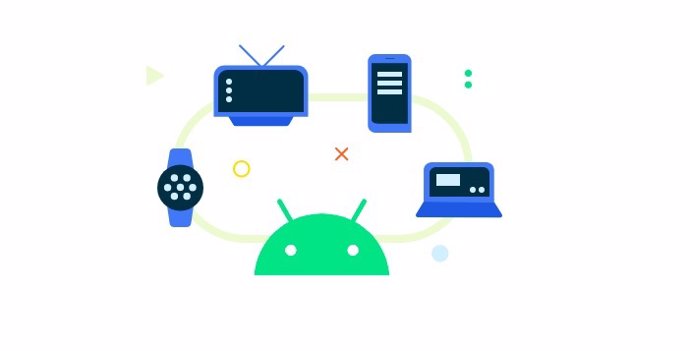 Imagen promocional del ecosistema multidispositivo que Google quiere crear con Android.