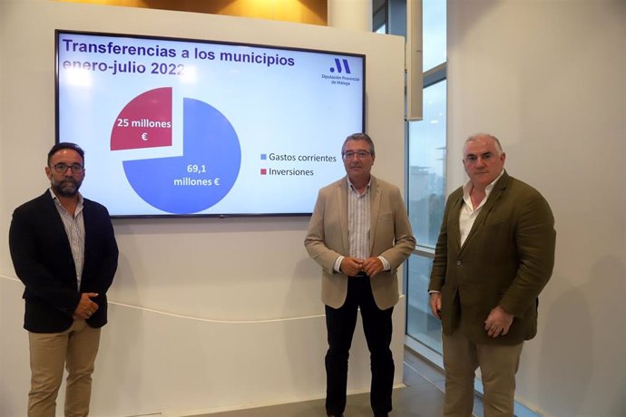 Presentación del balance de la Diputación de Málaga de transferencias a los municipios