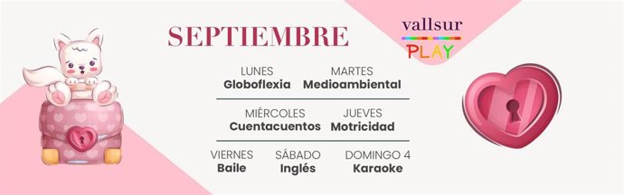 Programación ludoteca septiembre Vallsur