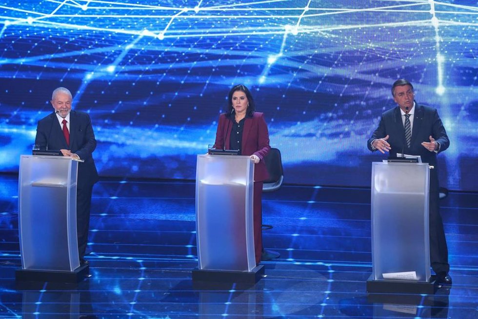 Luiz Inacio Lula da Silva, Simone Tebet y Jair Bolsonaro.