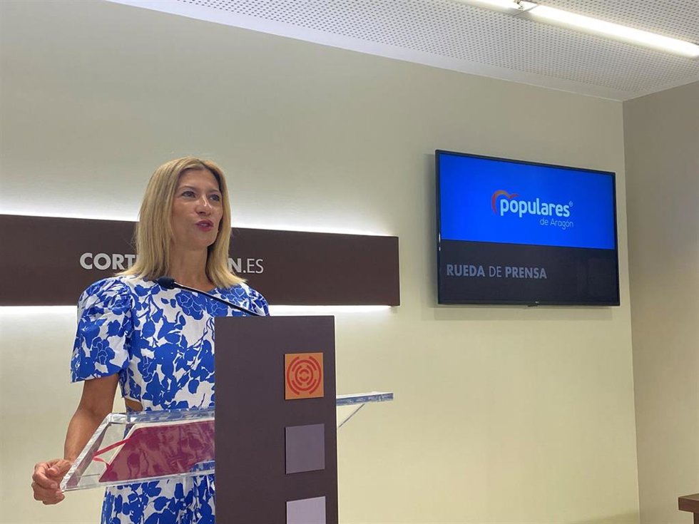 La portavoz del PP en las Cortes de Aragón, Mar Vaquero.