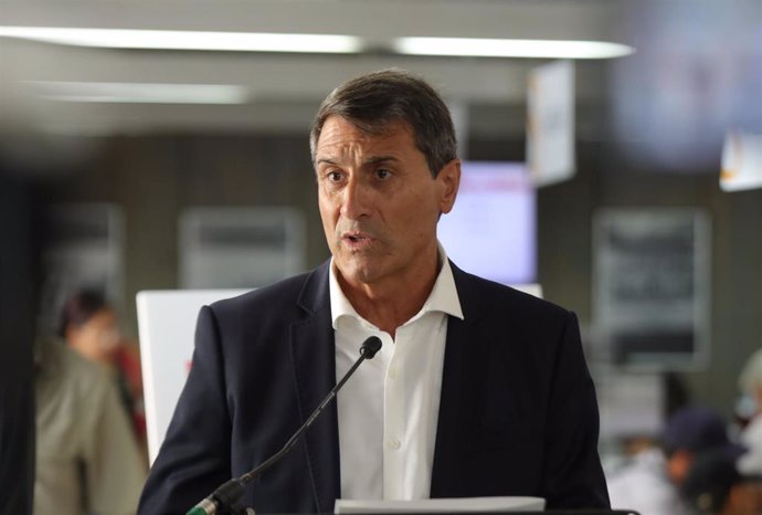 El delegado del Gobierno de España en Andalucía, Pedro Fernández , en un acto en Sevilla