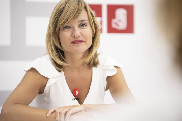 La ministra de Educación y portavoz del PSOE,  Pilar Alegría