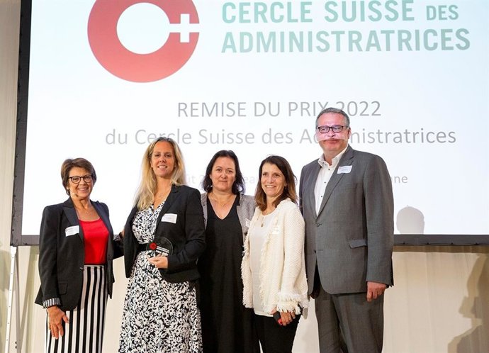 From left to right : Dominique Faesch; Diana Oltramare; Mieke Van de Capelle; Véronique Baulet; Franois Rohrbach.