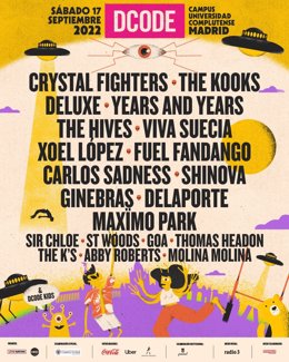 El Festival DCODE vuelve en septiembre a la Complutense con 16 horas de música de Crystal Fighters, The Hives, Deluxe y más