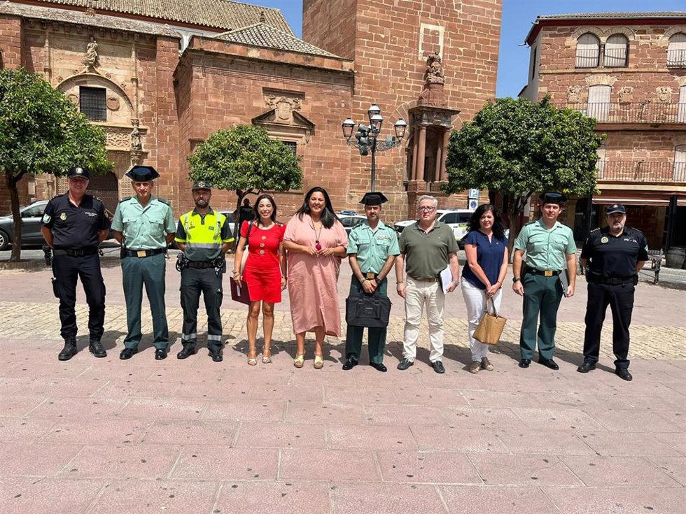 Asistentes a la Junta Local de Seguridad de Montoro.