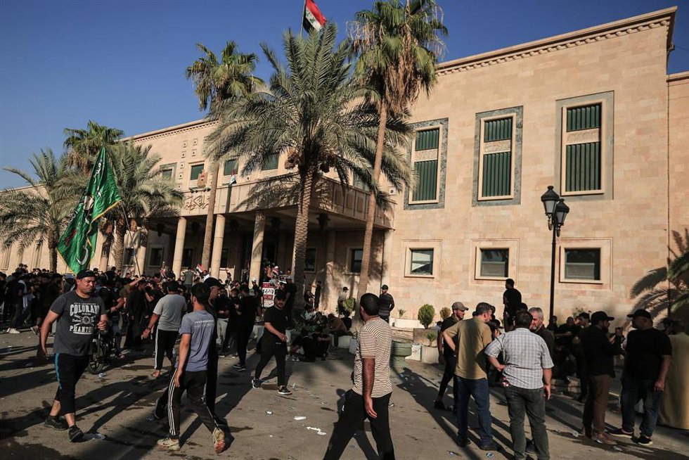 Protestas de partidarios de Muqtada al Sadr en Bagdad