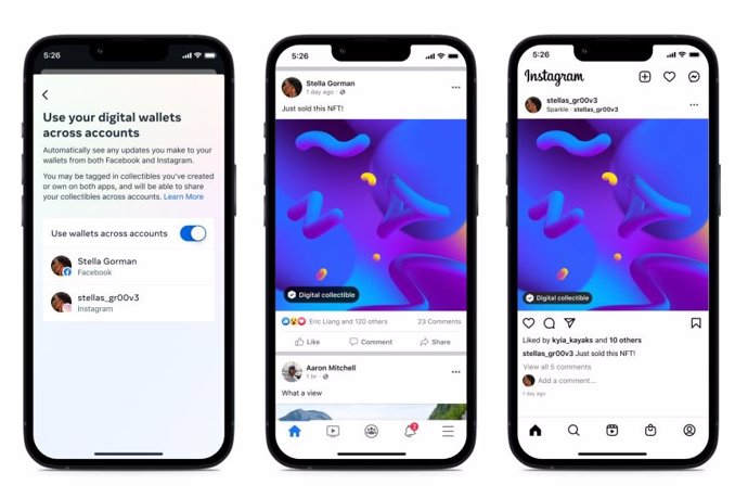 Meta expande la posibilidad de compartir y acuñar NFT a toda su base de usuarios de Facebook e Instagram
