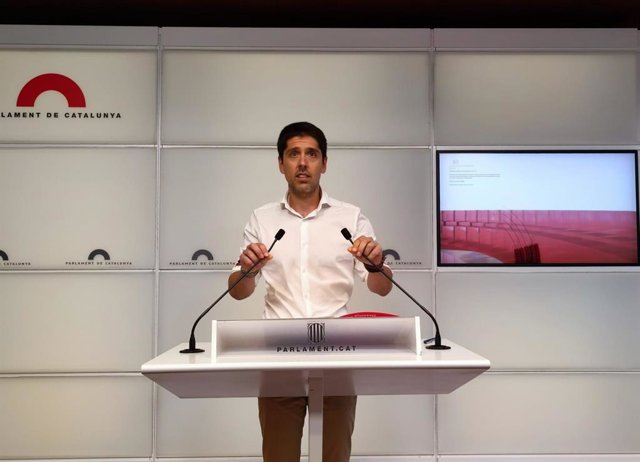 Archivo - El portaveu dels comuns al Parlament David Cid
