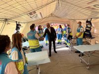 La Comunidad despliega 17 profesionales, recursos móviles y un hospital de campaña para los encierros de 'Sanse'