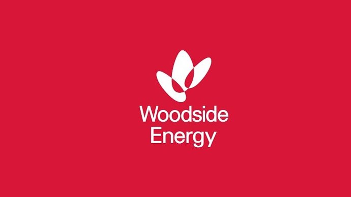 Archivo - Logo de la energética australiana Woodside Energy.
