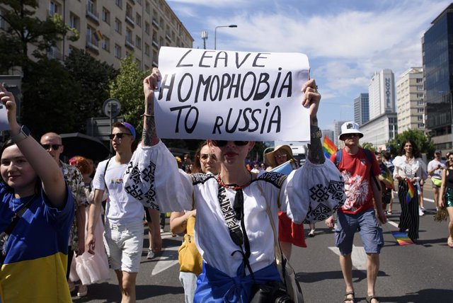 Manifestació del dia de l'orgull a Varsòvia, Polònia