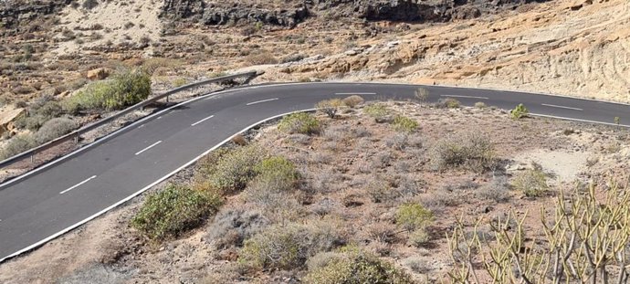 Carretera que une Fasnia con Los Roques