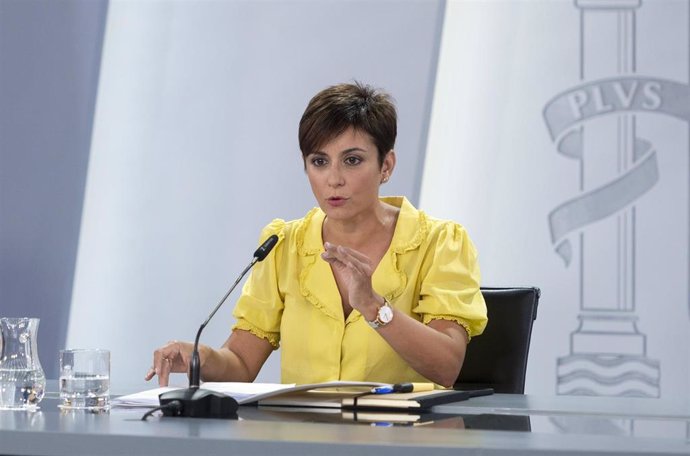 La ministra Portavoz, Isabel Rodríguez, durante una rueda de prensa posterior a la reunión del Consejo de Ministros