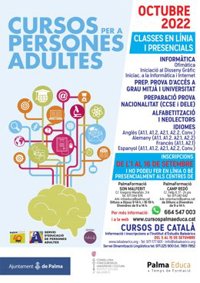 El plazo de preinscripción de los cursos de Servicio de Educación de Personas Adultas se abrirá este jueves