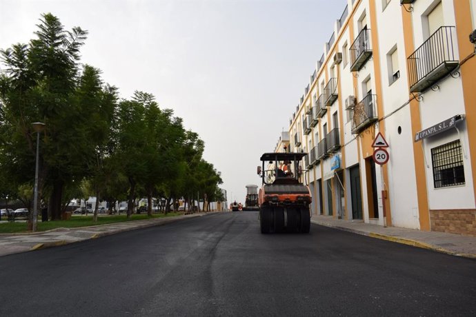 Foto de una de las calles aslfaltadas por el Ayuntamiento