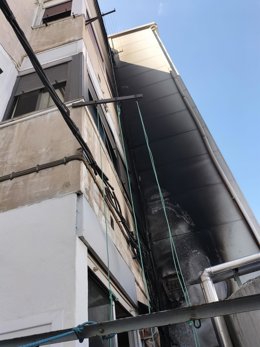 Imagen del incendio.