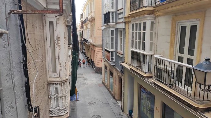 Calle José del Toro en Cádiz