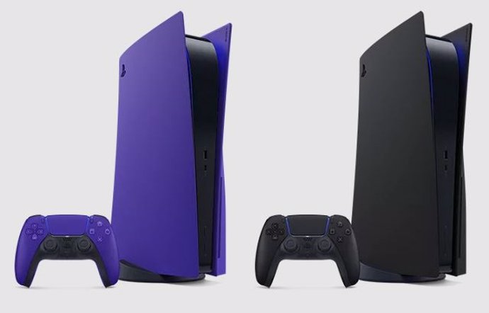 Modelos de PS5 con cubiertas de colores