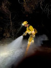 Estabilizado el incendio forestal declarado en Abanilla (Murcia)