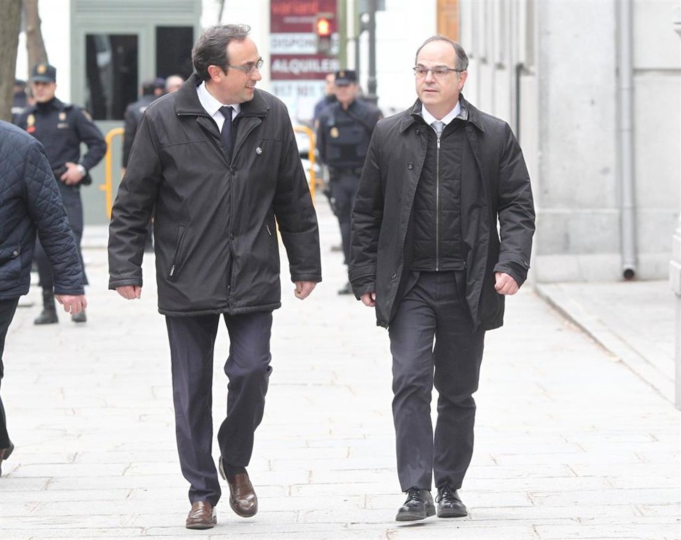 Archivo - El exconseller Josep Rull y el secretario general de Junts, Jordi Turull. ARCHIVO.