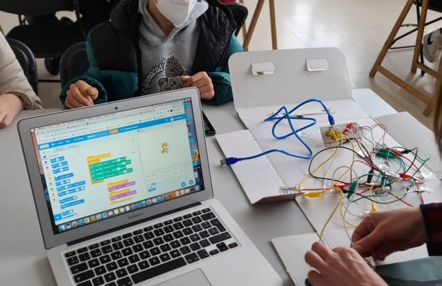 Aula digitalizada en el Instituto de Educación Secundaria (IES) Albalat de Navalmoral de la Mata (Cáceres).