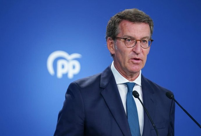 Alberto Núñez Feijóo en el Comité de Dirección del PP