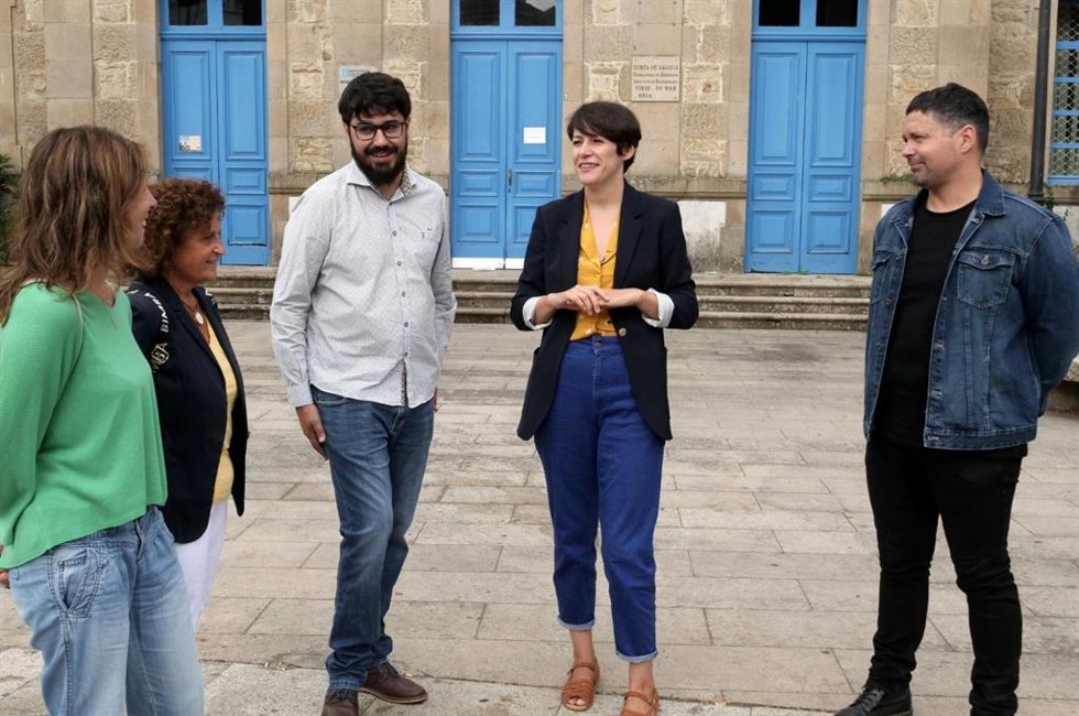 La portavoz nacional del BNG, Ana Pontón, en Noia (A Coruña)