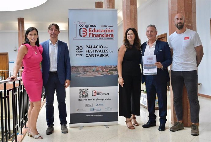 Presentación del I Congreso de Educación Financiera en Santander que se celebrará el 30 de septiembre, organizado por el Grupo Bárymont en colaboración con el Ayuntamiento