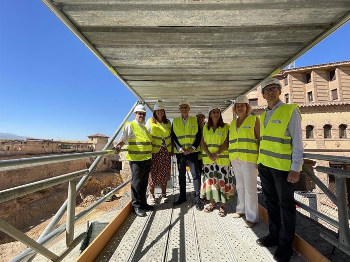 Visita a las obras del Teatro Cervantes en Segovia.