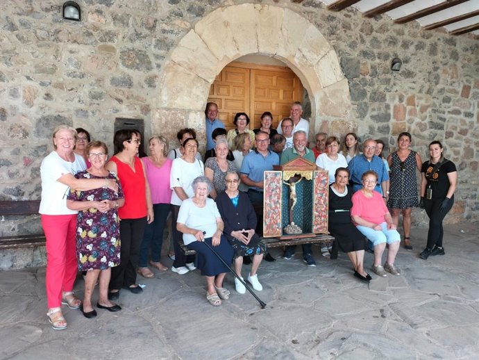 El Centro de Restauración de Albarracín recupera un pequeño altar portátil de Lidón