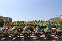 La Unidad de Movilidad y Seguridad Vial de la Guardia Civil en La Vuelta llega a Granada este jueves