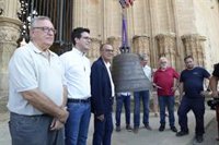 Una de las campanas de la Seu Vella vuelve a Lleida tras su restauración en Austria