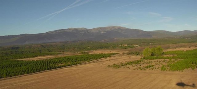 Situación del Incendio forestal del Campo de Tiro del Teleno, en León, en la mañana del 1 de septiembre.