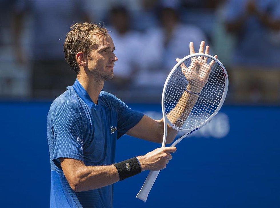 El tenista ruso Daniil Medvedev durante un partido del US Open 2022