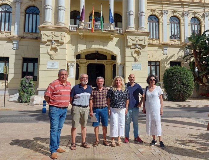 Rueda de prensa de IU en Málaga capital en el inicio del curso político