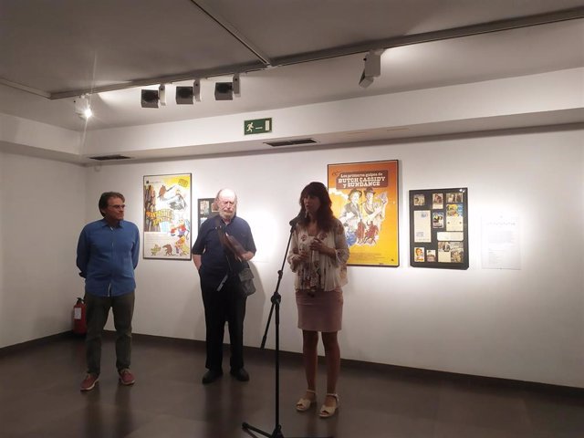 Presentación de la exposición 'El cine a la mano. 50 años de publicidad de cine' en la Casa Revilla en Valladolid