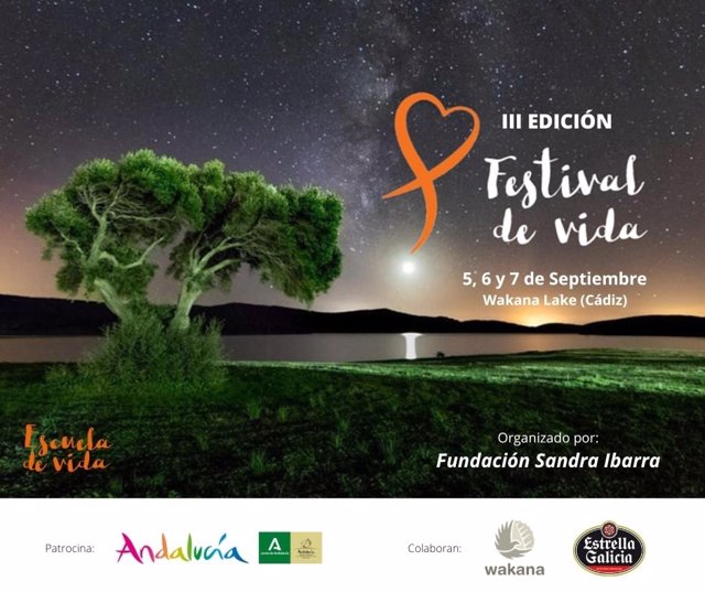 Cartel de la III edición del Festival de Vida de la Fundación Sandra Ibarra