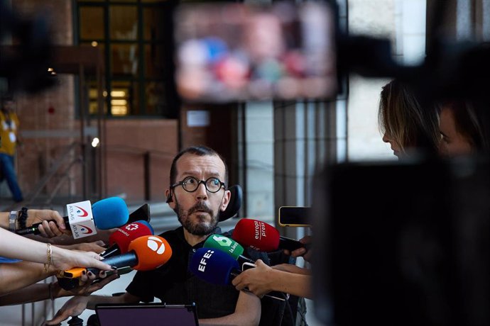 El portavoz de Unidas Podemos en el Congreso de los Diputados, Pablo Echenique