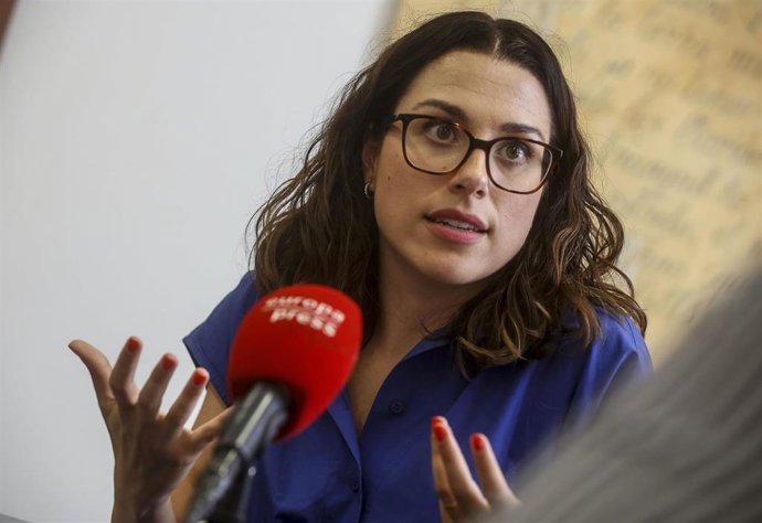 La vicepresidenta de la Generalitat, Aitana Mas, en una entrevista con Europa Press