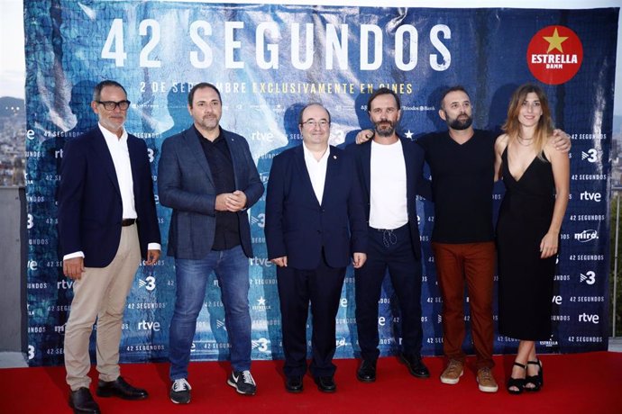 Premiere de la película '42 segundos', con el ministro Miquel Iceta y el dtor.ICEC Miquel Curanta