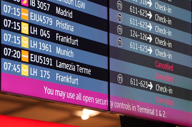 Vuelos cancelados de la aerolínea Lufthansa
