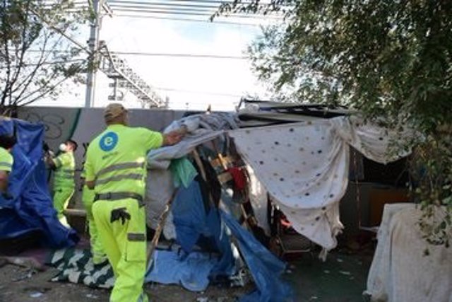 Desmantelado otro asentamiento chabolista en Villaverde y ya van 177 eliminados este año en Madrid