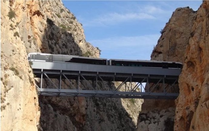 Tram modifica el sábado el servicio entre Altea y Calp por pruebas en los viaductos de El Algar y Mascarat