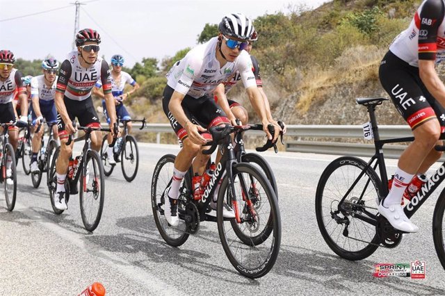 El ciclista español Juan Ayuso durante La Vuelta 2022