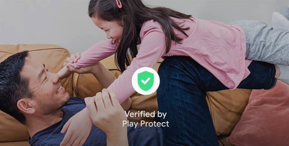 Imagen de un vídeo promocional sobre la seguridad y privacidad en Android.