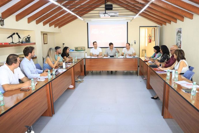 Reunión del grupo parlamentario del PSOE de Jaén.