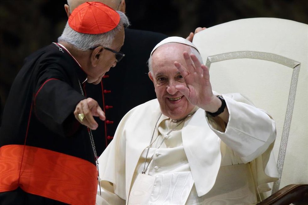 El Papa Francisco en una audiencia general.