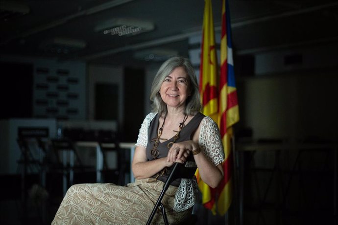 Archivo - La presidenta de la Asamblea Nacional Catalana (ANC), Dolors Feliu, posa tras una entrevista para Europa Press, en la sede de la Assemblea Nacional Catalana, a 15 de junio de 2022, en Barcelona, Catalunya (España). Maria Dolors Feliu i Torrent