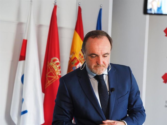 Archivo - El presidente de UPN, Javier Esparza.